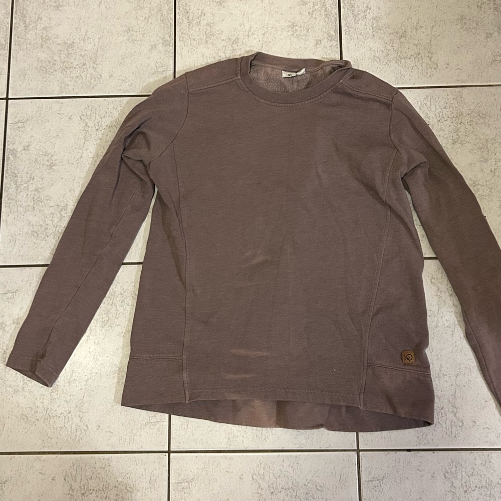 Purple crew neck sweater small